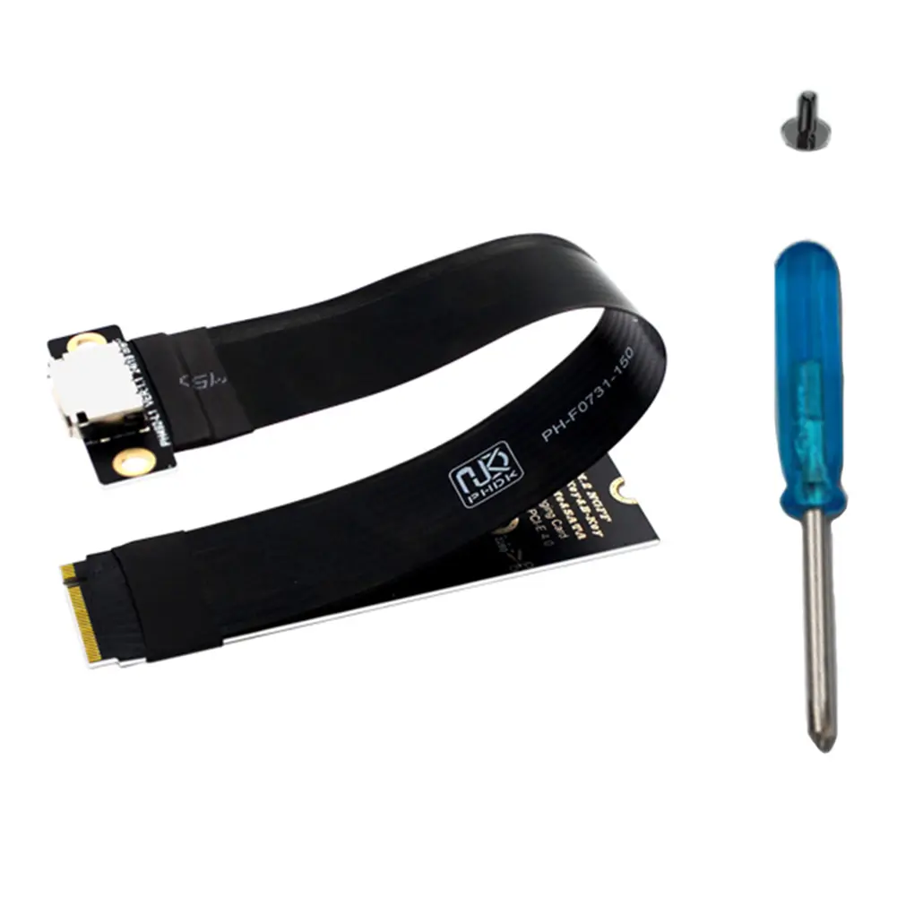 M.2 NVMe To Oculink Female Adapter Cable Laptop Graphics Card Extension Cable for Stable Transmission in Gaming PC