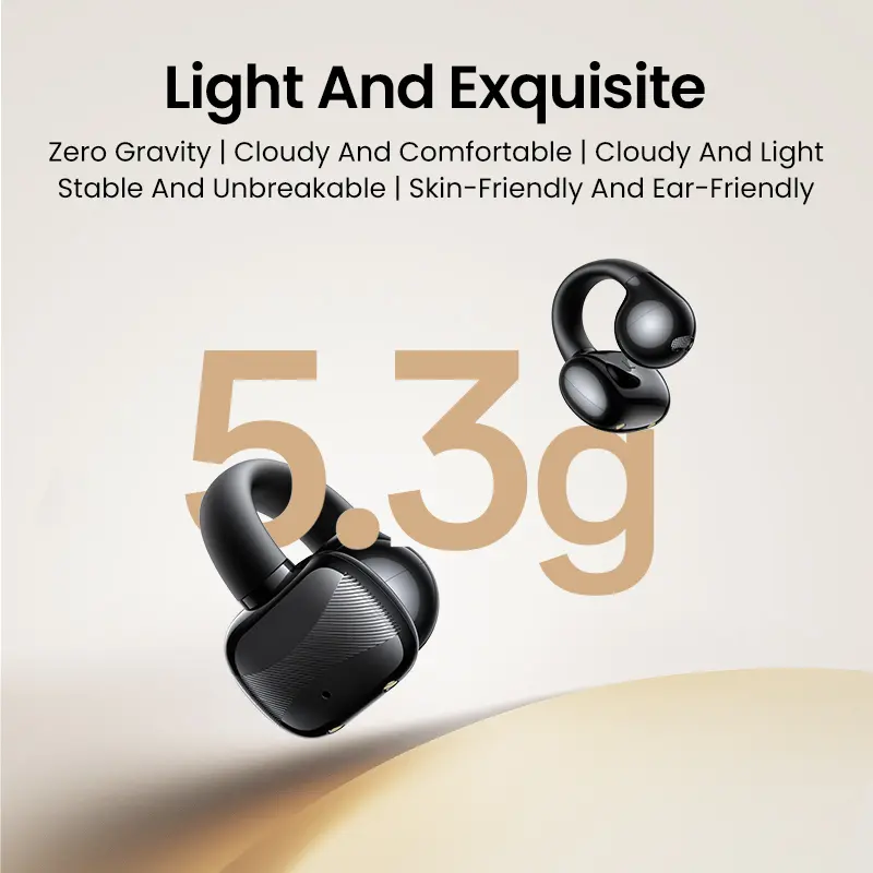 UGREEN Choice HiTune S3 Open Ear Clip Wireless Earbuds Bluetooth Sports Earphones Headphones in Mic with Earhooks & Ear Hook
