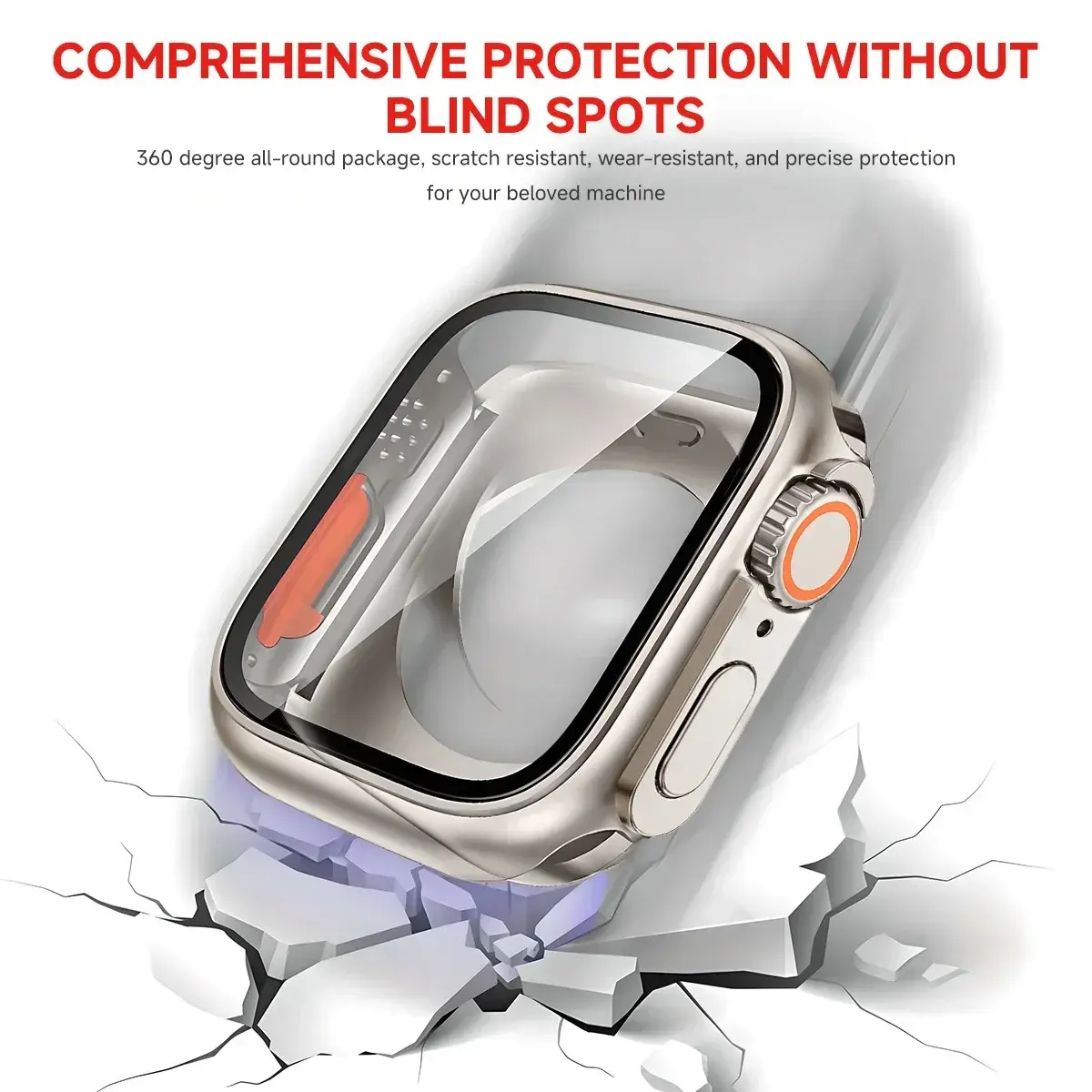 Screen Protector Cover for Apple Watch 46mm 45 44 40 41 42mm Hard PC Front Rear Bumper Case iwatch 10 987 SE 654 Change To Ultra