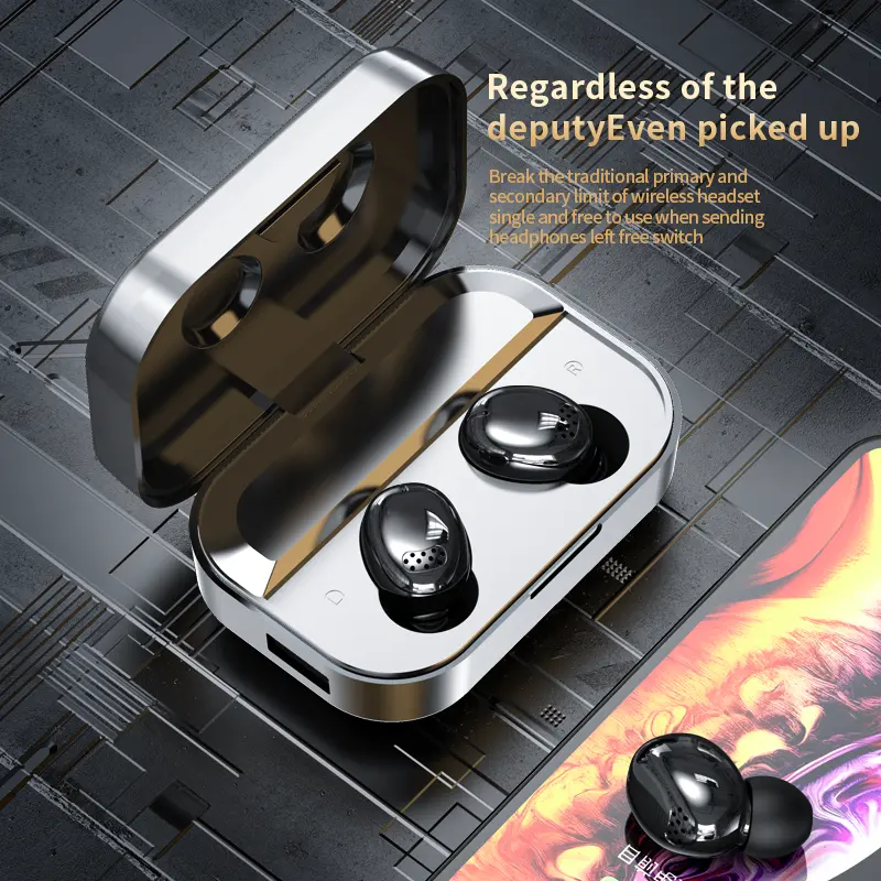 High Quality YD04 Pro Earphone TWS Bluetooth 5.3 Wireless HIFI Music Headset LED Display Earbud Sport Ear Pods Gaming Headphones