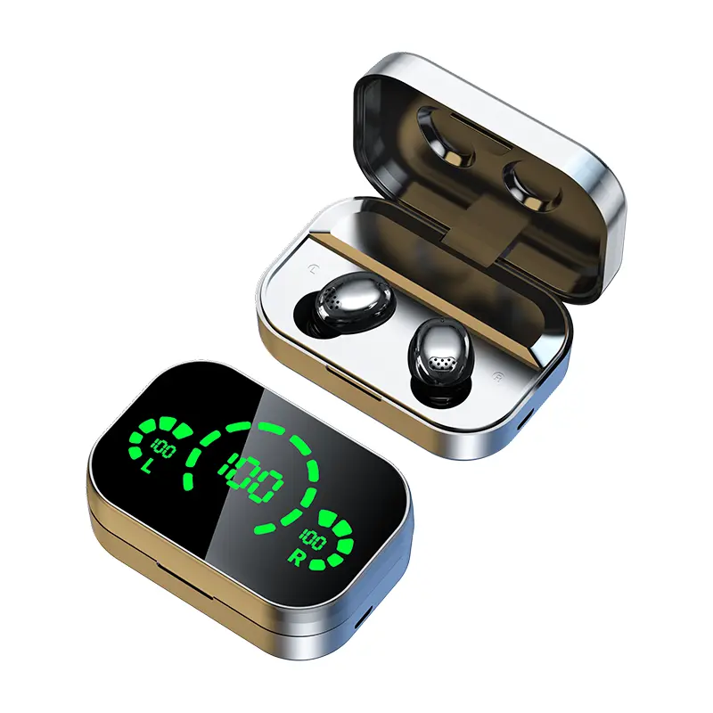 High Quality YD04 Pro Earphone TWS Bluetooth 5.3 Wireless HIFI Music Headset LED Display Earbud Sport Ear Pods Gaming Headphones