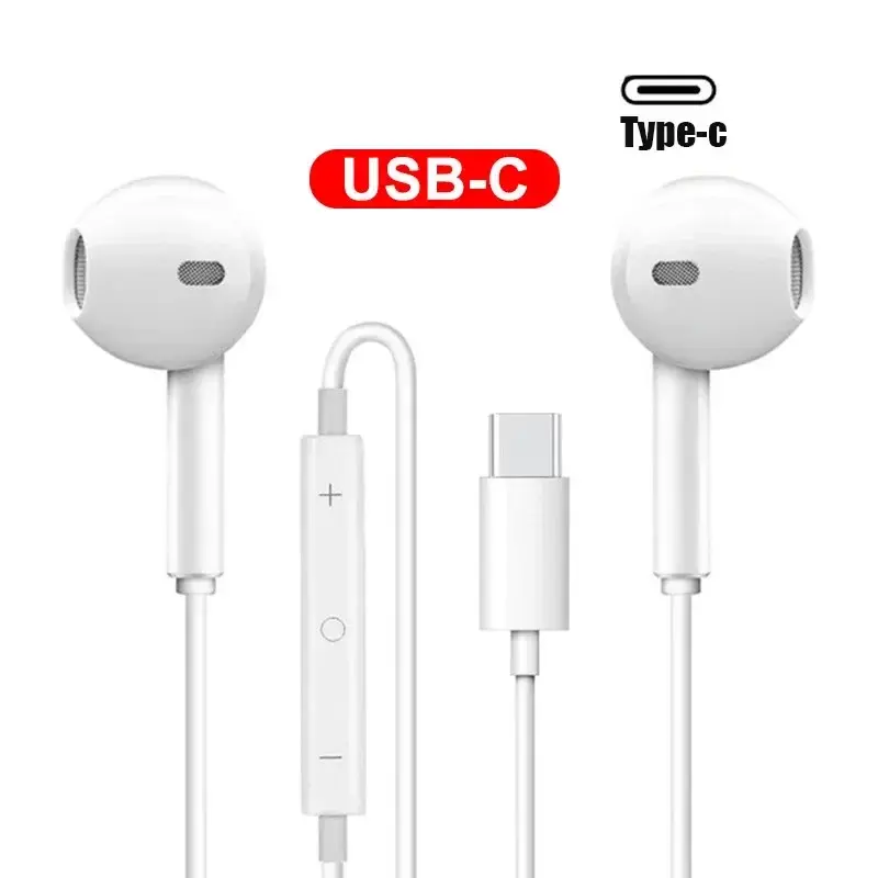 For Xiaomi Headphones Xiaomi Mi 14 13 12 11 in-ear Earphones Redmi Note 10 9 8 7 Type C 3.5mm Wired Headset Phone Accessories