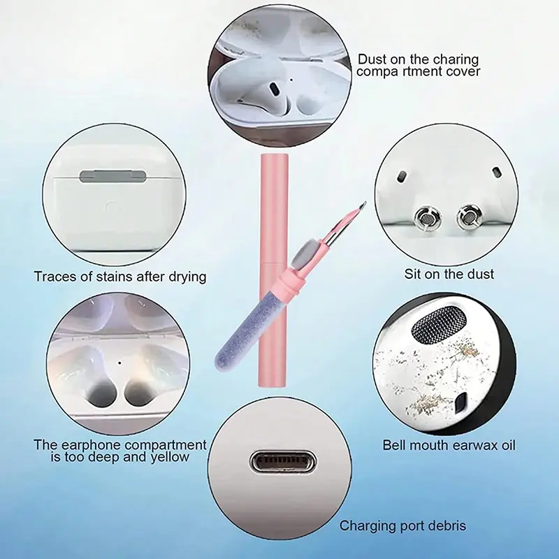 Cleaning Kits for Bluetooth Earphone Airpods Pro 1 2 3 Earbuds Case Cleaning Pen Brush Tools for Samsung Xiaomi Huawei Airdots