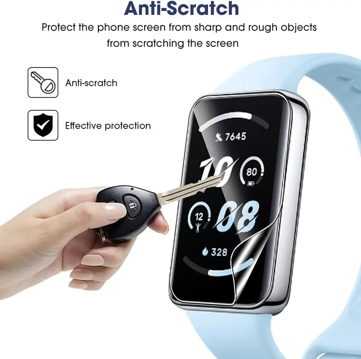 Soft Hydrogel Film For Samsung Galaxy Fit 3 Anti-scratch Screen Protector for Galaxy Fit3 Smartwatch Protective Films Not Glass