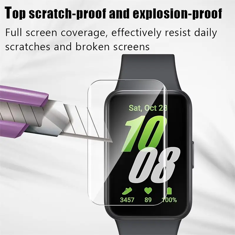 Soft Hydrogel Film For Samsung Galaxy Fit 3 Anti-scratch Screen Protector for Galaxy Fit3 Protective Films Not Glass Watch Cover