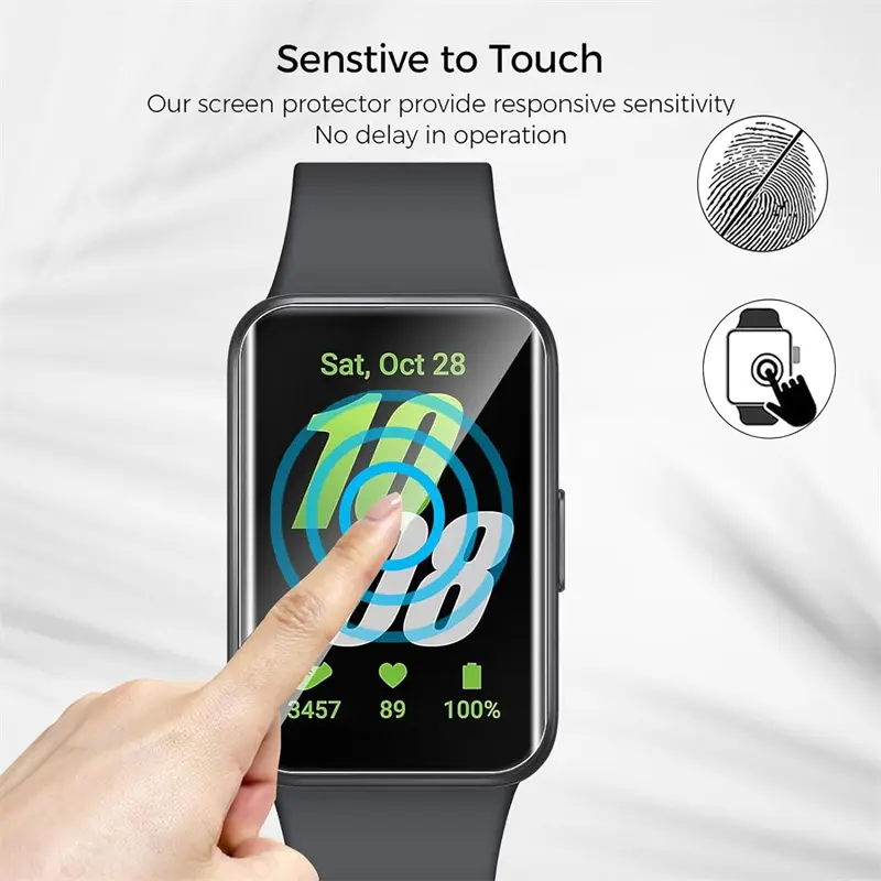 Soft Hydrogel Film For Samsung Galaxy Fit 3 Anti-scratch Screen Protector for Galaxy Fit3 Protective Films Not Glass Watch Cover