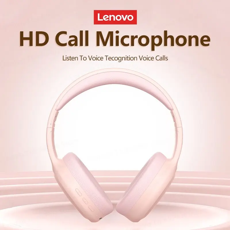 Choice Lenovo TH30 Wireless Headphones Bluetooth 5.3 Earphones Foldable Game Headset Sport Headphone with Mic Music Earbuds