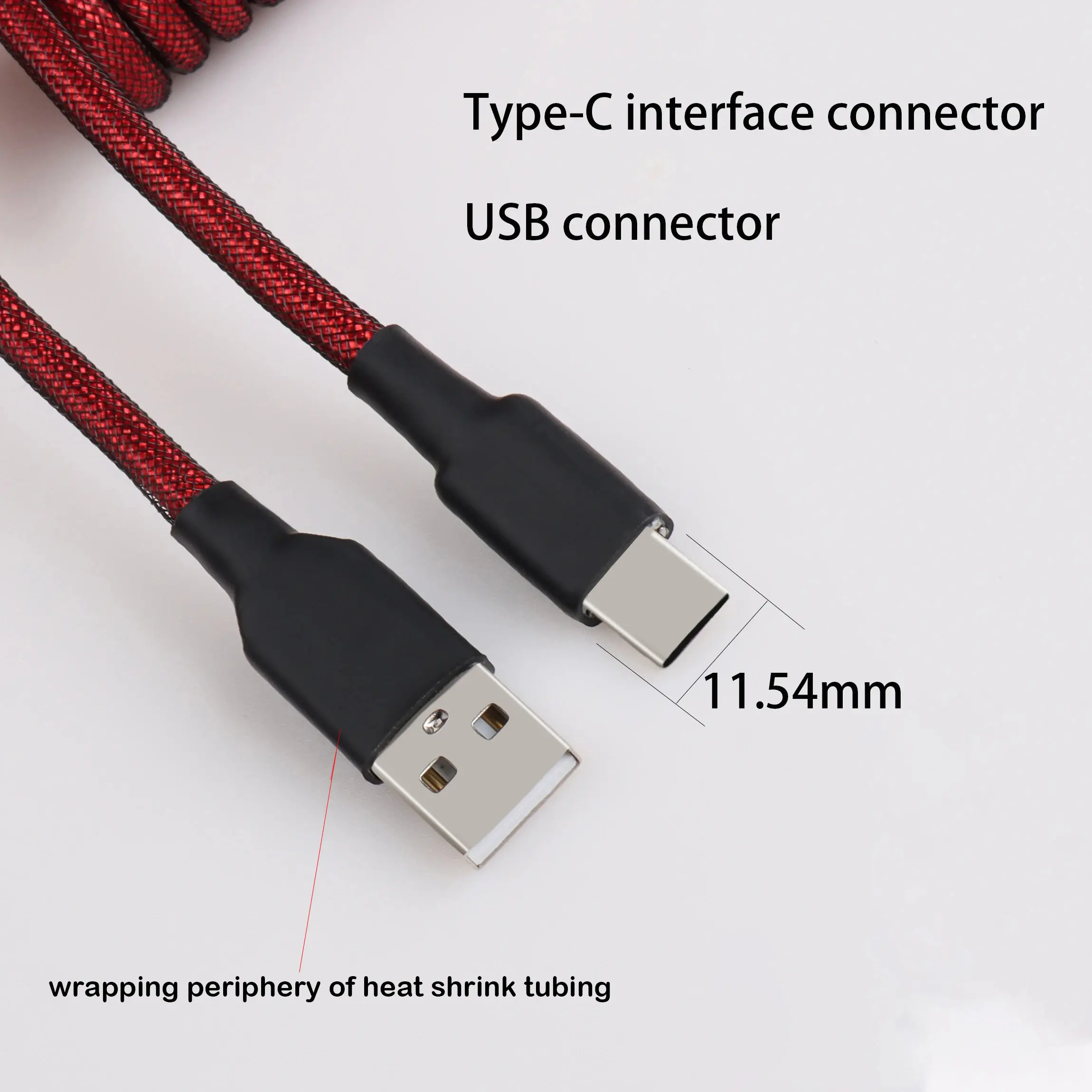 LANO Keyboard Cable GX12 USB2.0 Aviation Connector Wires For Pc Data Cable Type C Computer Hardware Interface Accessories