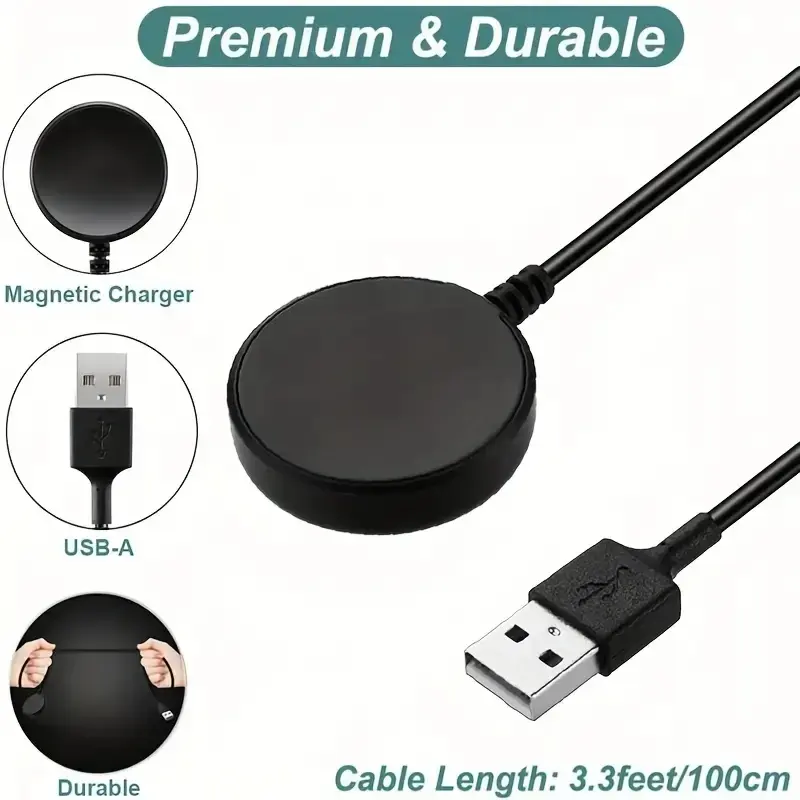 Watch Wireless Charger For Samsung Galaxy Watch 3 4 5 6 7 8 Pro Active 2 Portable USB Type C PD Cable Fast Charging Dock Station