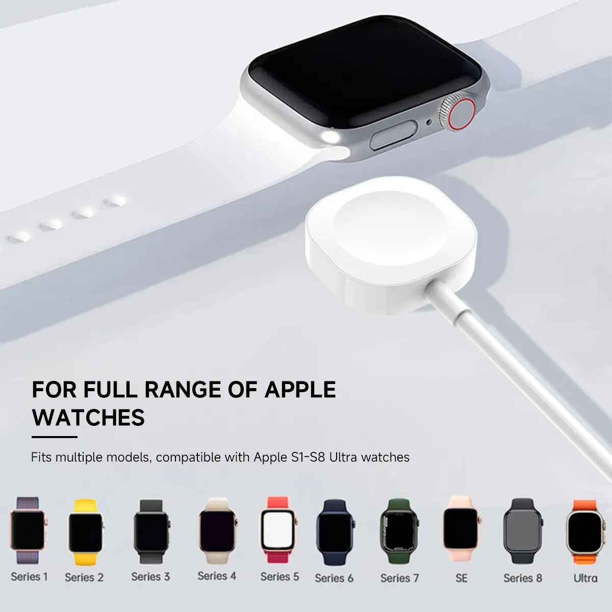 Magnetic Charger For IWatch Charging Cable Portable Magnetic Wireless Charging For IWatch Series Ultra10/9/8/7/6/SE/SE2/5/4/3/2