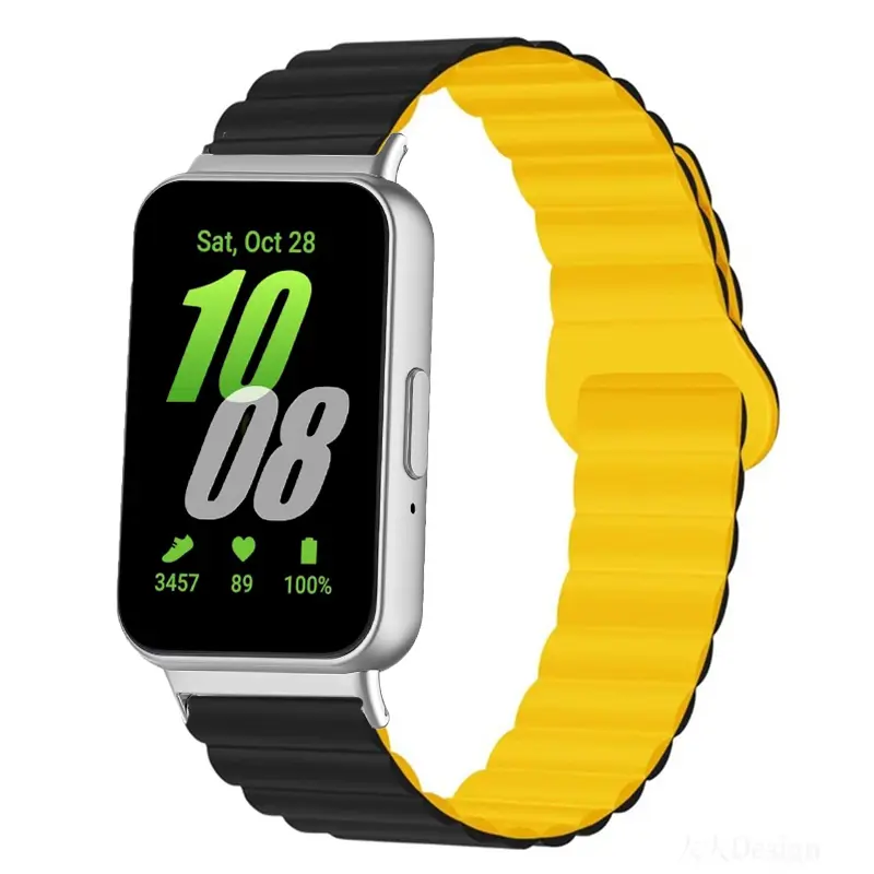 Magnetic Strap for Samsung Galaxy Fit 3 Sport Silicone Watch Band for Samsung Galaxy Fit3 Accessories Correa Men Women Bracelet