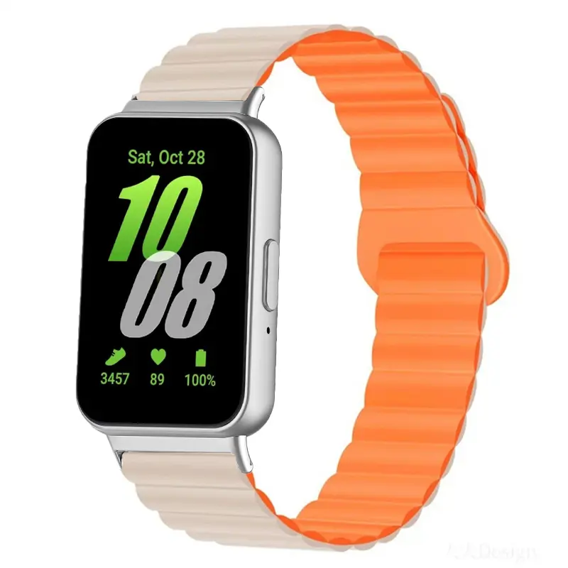 Magnetic Strap for Samsung Galaxy Fit 3 Sport Silicone Watch Band for Samsung Galaxy Fit3 Accessories Correa Men Women Bracelet