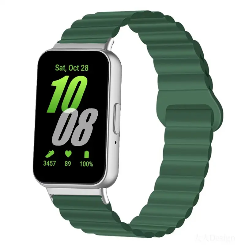 Magnetic Strap for Samsung Galaxy Fit 3 Sport Silicone Watch Band for Samsung Galaxy Fit3 Accessories Correa Men Women Bracelet