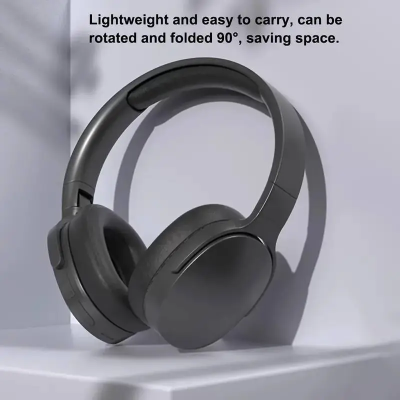 KHwatch P2961 Wireless Headphones Bluetooth 5.3 Foldable 9D HIFI Stereo Sound For Xiaomi Samsung iPhone Game Earbuds With Mic