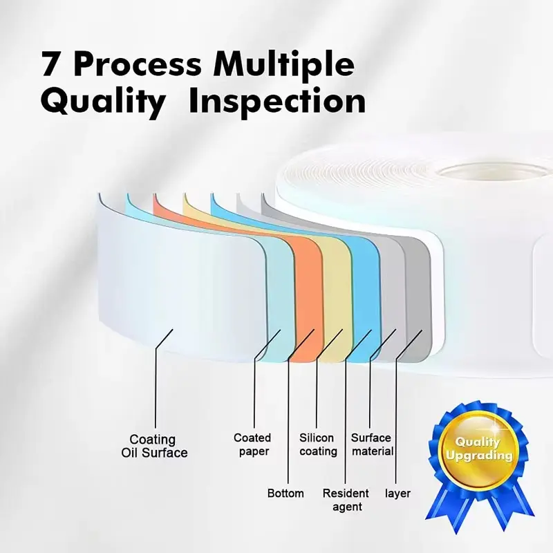 Niimbot White/Cable/Round/Transparent Thermal Label Adhesive Sticker Waterproof UV Paper For D11 D110 Mini Printer Label Maker