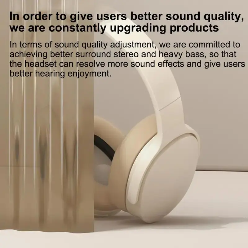 KHwatch P2961 Wireless Headphones Bluetooth 5.3 Foldable 9D HIFI Stereo Sound For Xiaomi Samsung iPhone Game Earbuds With Mic