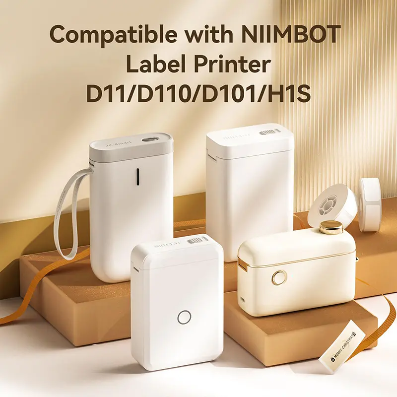 Niimbot White/Cable/Round/Transparent Thermal Label Adhesive Sticker Waterproof UV Paper For D11 D110 Mini Printer Label Maker