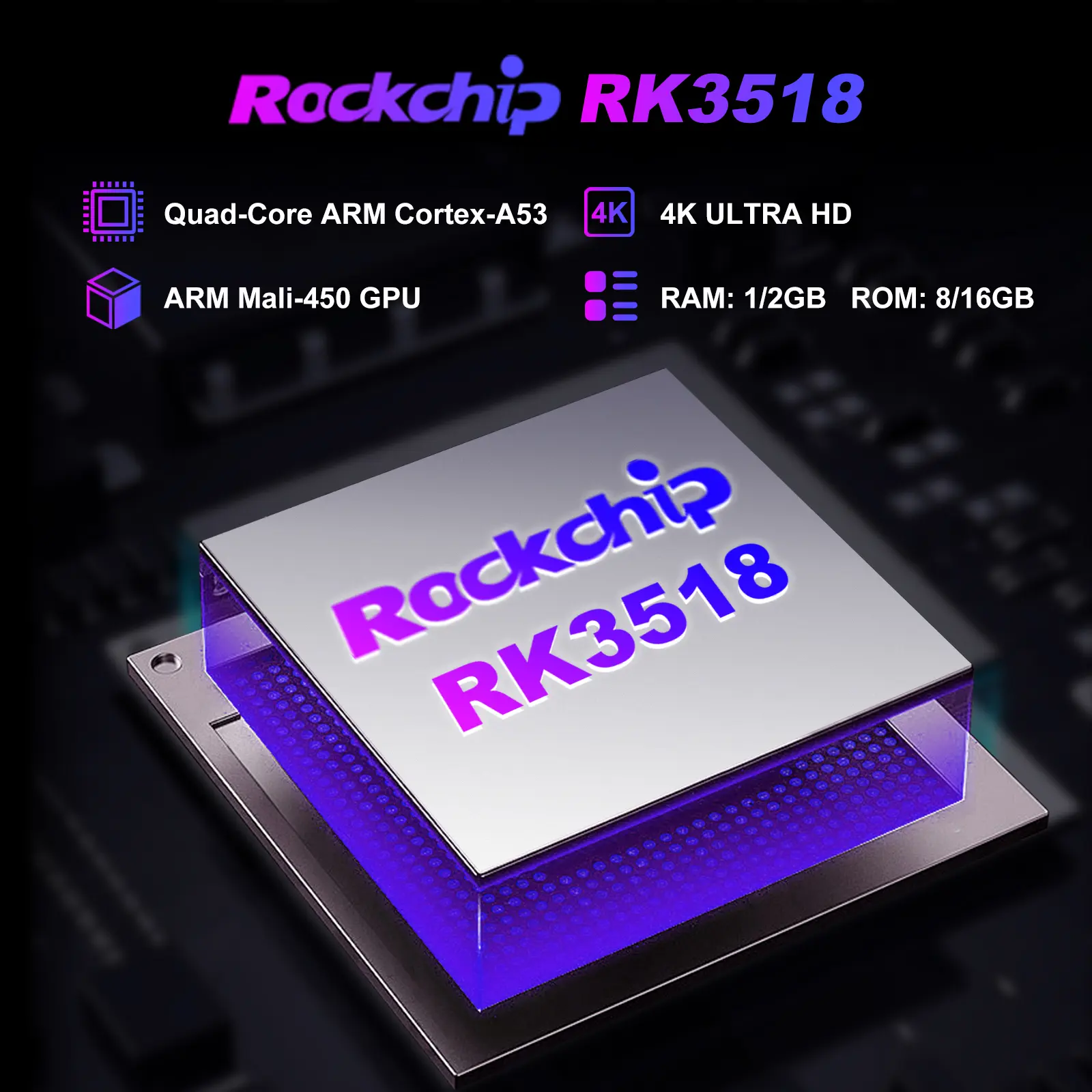 H96 MAX RK3518 Mini TV Stick Android 14 Smart TV Box 2GB 16GB Wifi6 BT5.4 4K HD Gogle Voice Media Player 2G8G