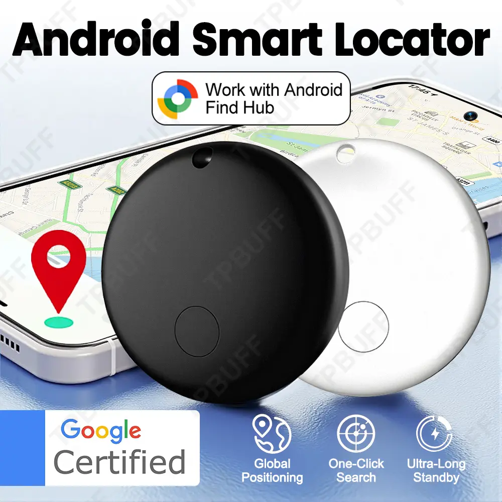 Smart GPS Tracker Works With google find my device tracker Pet Kids Luggage Key Tracking Global Accurate Positioning Bluetooth