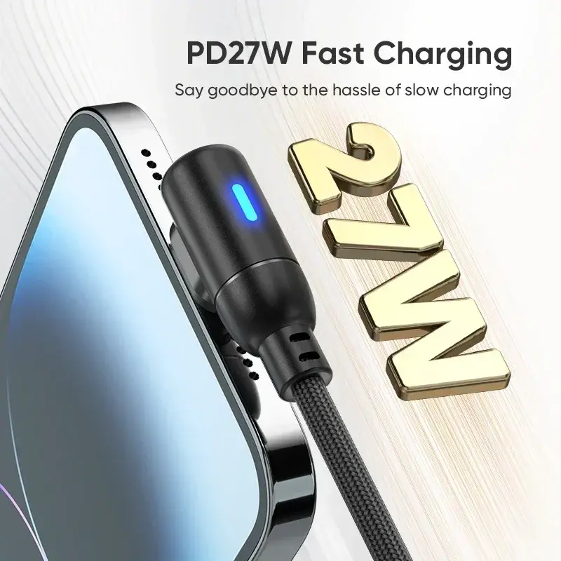 PD 100W 540° Magnetic Cable USB Typc-C to Type c  27W Lightning micro Cable Fast Charging For MacBook iphone 15 Samsung S23 S22