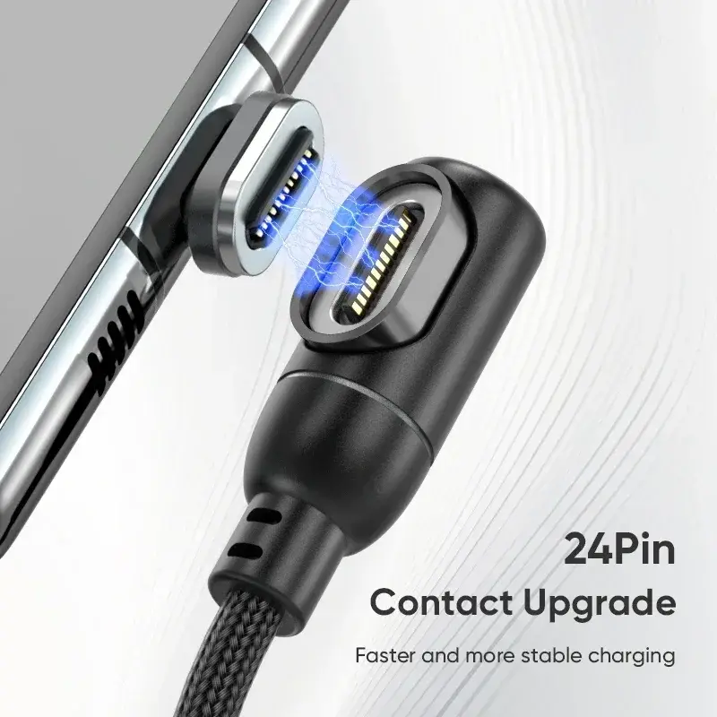 PD 100W 540° Magnetic Cable USB Typc-C to Type c  27W Lightning micro Cable Fast Charging For MacBook iphone 15 Samsung S23 S22