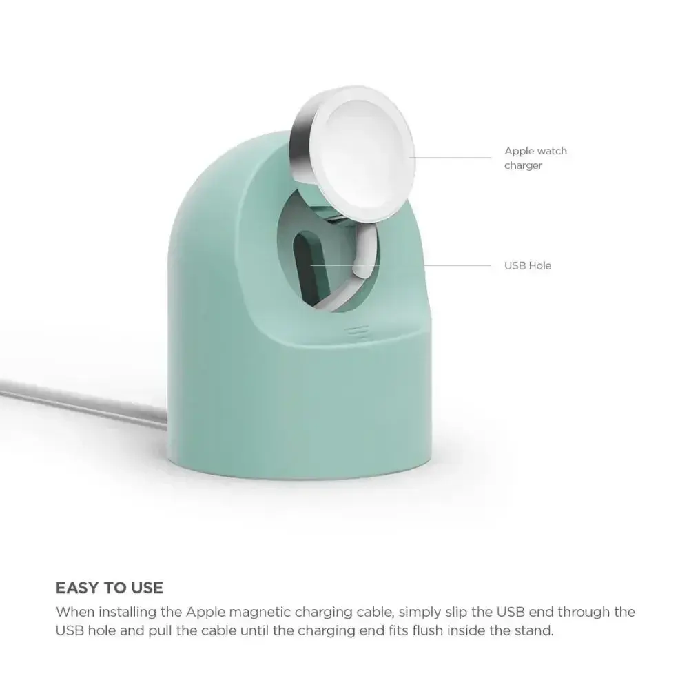 Charger Stand For Apple Watch Series Ultra/8/SE2/7/6/SE/4/3 49mm/45mm/44mm/42mm/41mm/40mm/38mm Durable Silicone Nightstand Mode