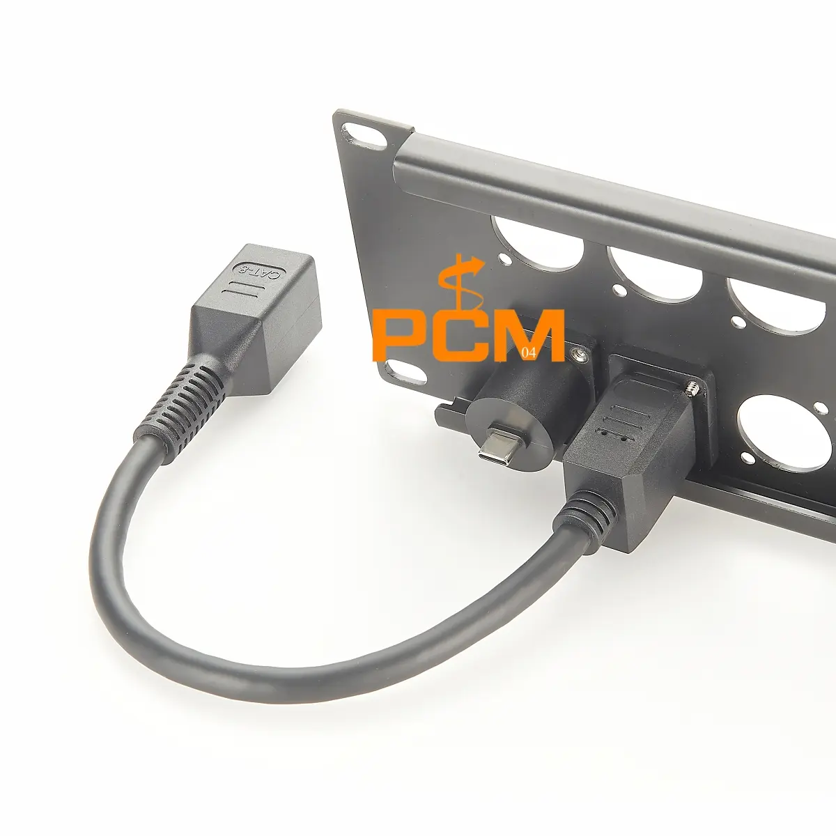 RJ45 D Type Panel Mount Cable Cat8 EtherCon Cable with 40Gbps 2000MHz Bandwidth for Stable Wi-Fi & Internet Connections