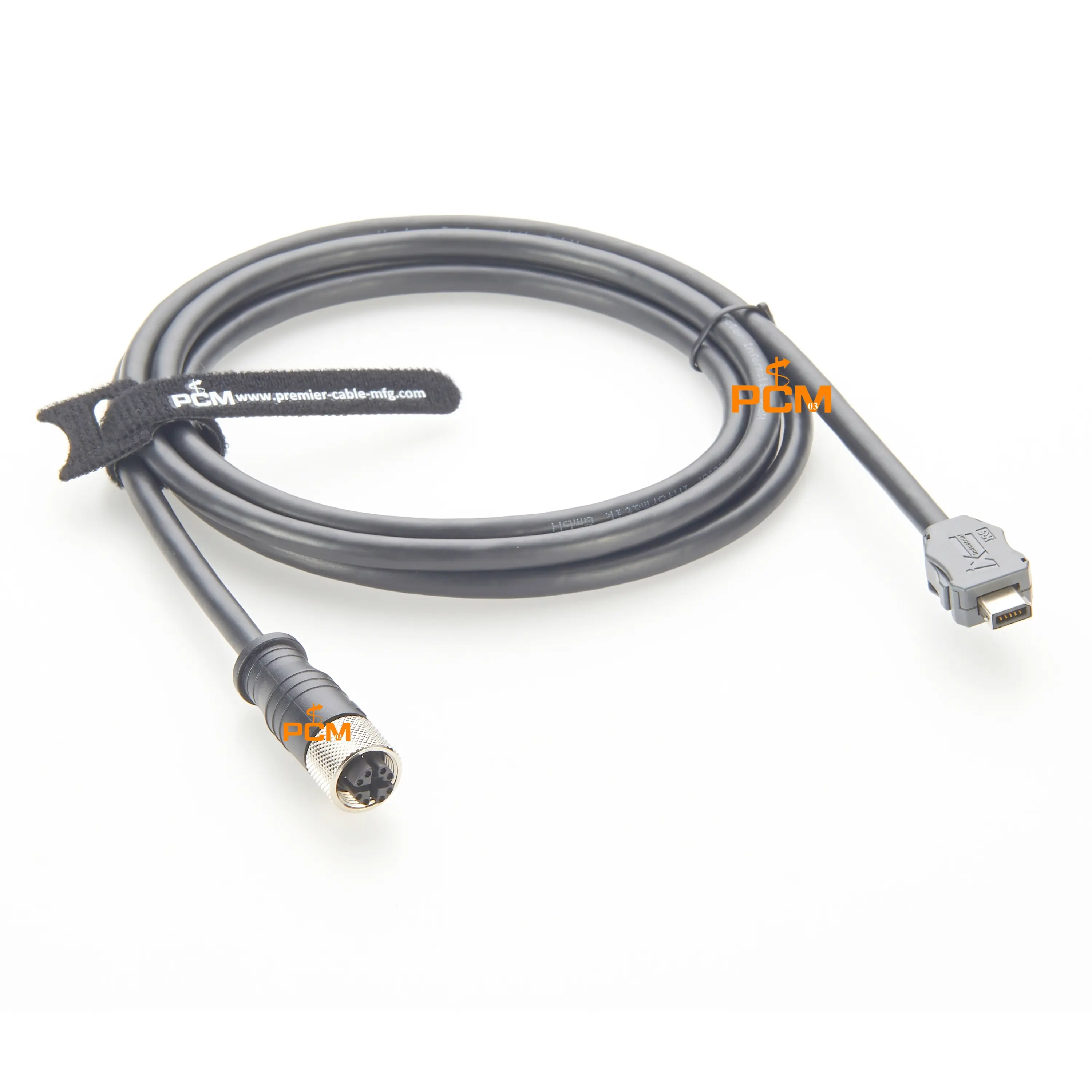 Cat6a 10 Gbps ix Industrial to M12 X-code Female Jack Ethernet Profinet Cable for Machine Vision Cable Camera IPC Controller