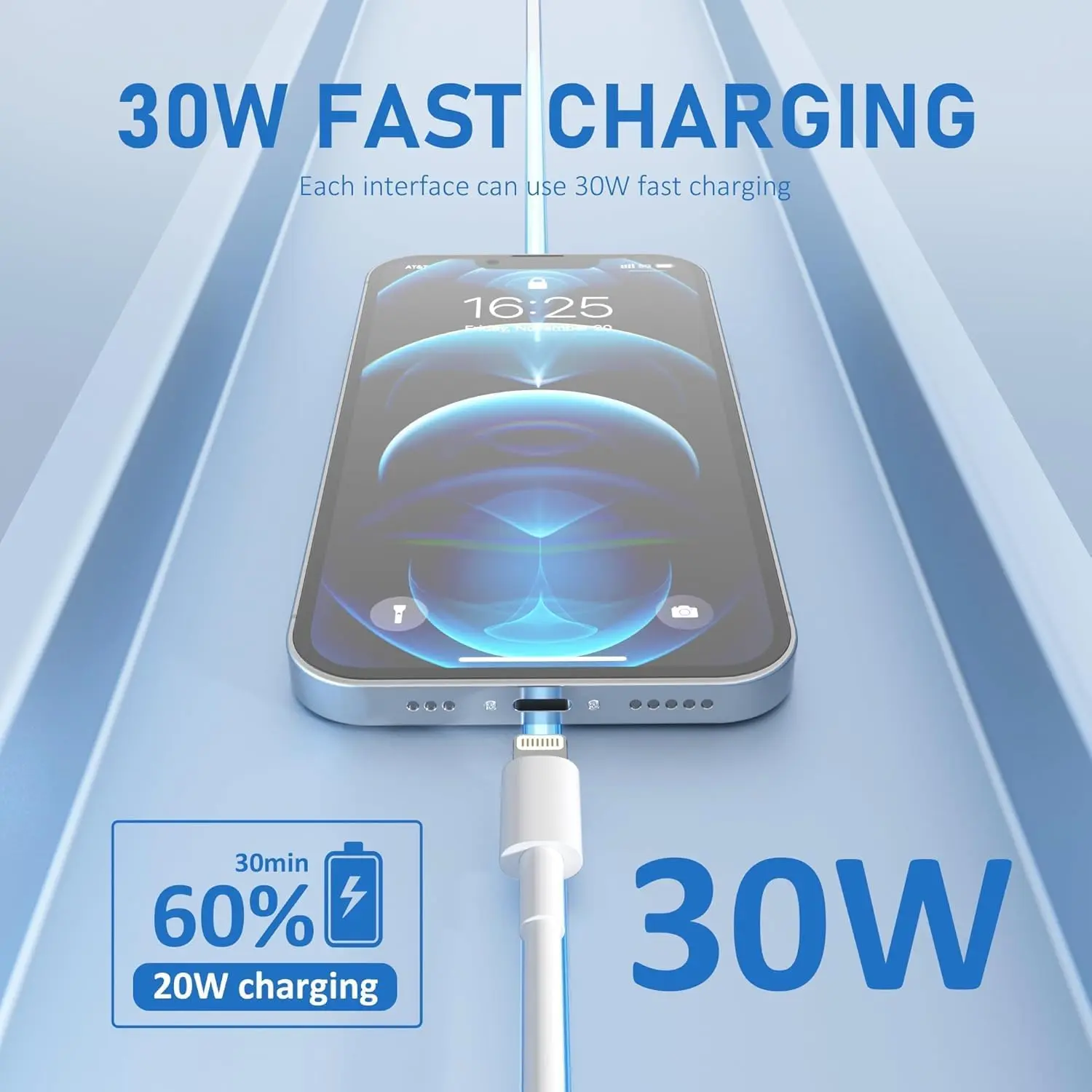 USB C to Lightning Cable Apple MFi Certified 5 Pack/6 FT iPhone Charger Silicone Cord for iPhone 14 13 12 11 Pro Max Xr Xs 8