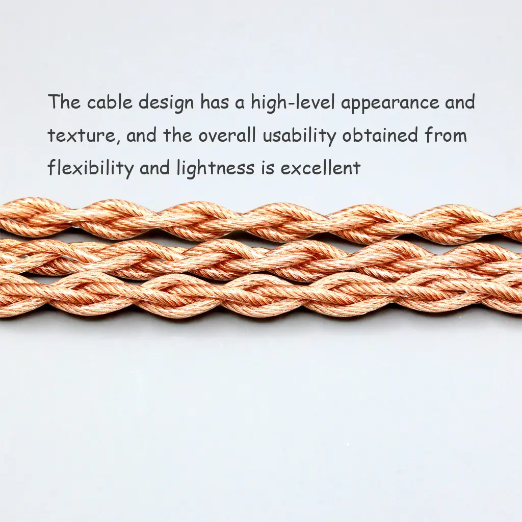Graphene 7N OCC Shielding Coaxial Mixed Earphone Cable For Audio-Technica ATH-R70X R70X Headphone LN008028