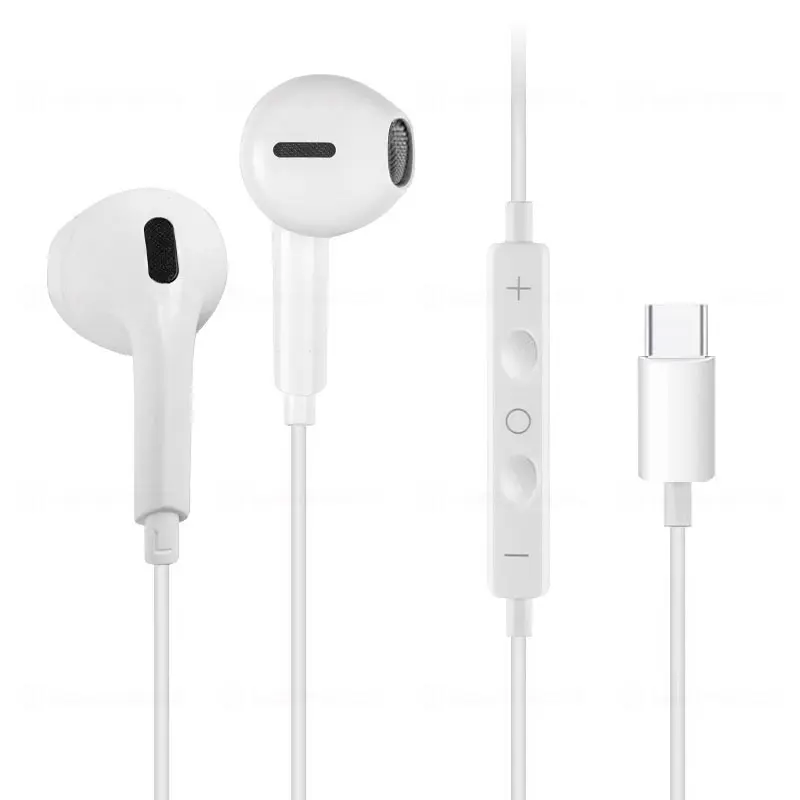 Original Wired Earphones For iPhone 15 16 14 13 12 11 Pro Max 7/8Plus X XR XS In-Ear Earbud For Lightning USB C 3.5mm Earbuds