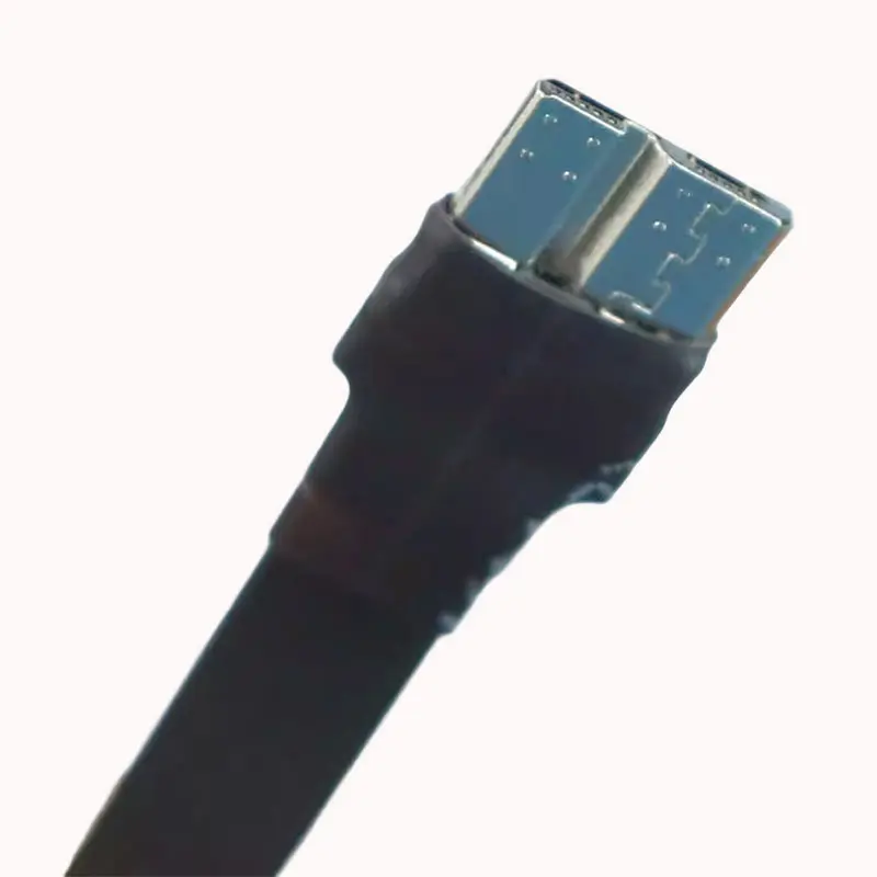 ADT-Link USB 3.0 Flat Extension Cable Type-A  Adapter to Micro-B Double Bend Angle for Industrial Camera Hard Drive Box