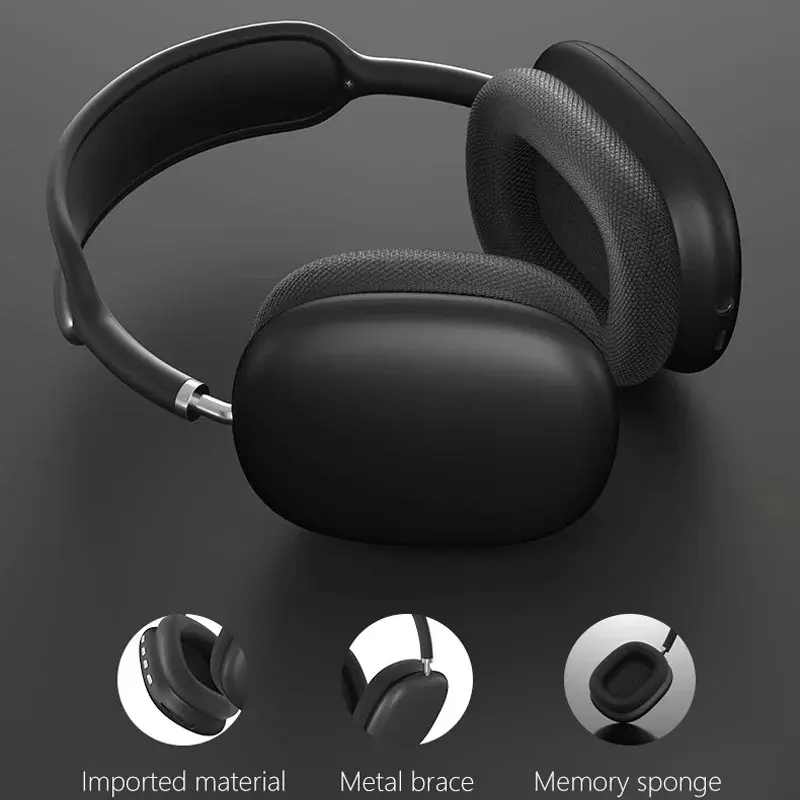 2025 P9 Pro Max ANC Headphones, Wireless Bluetooth 5.4 Over-Ear, Studio Sound for Music/Photography, Retro Vintage Design