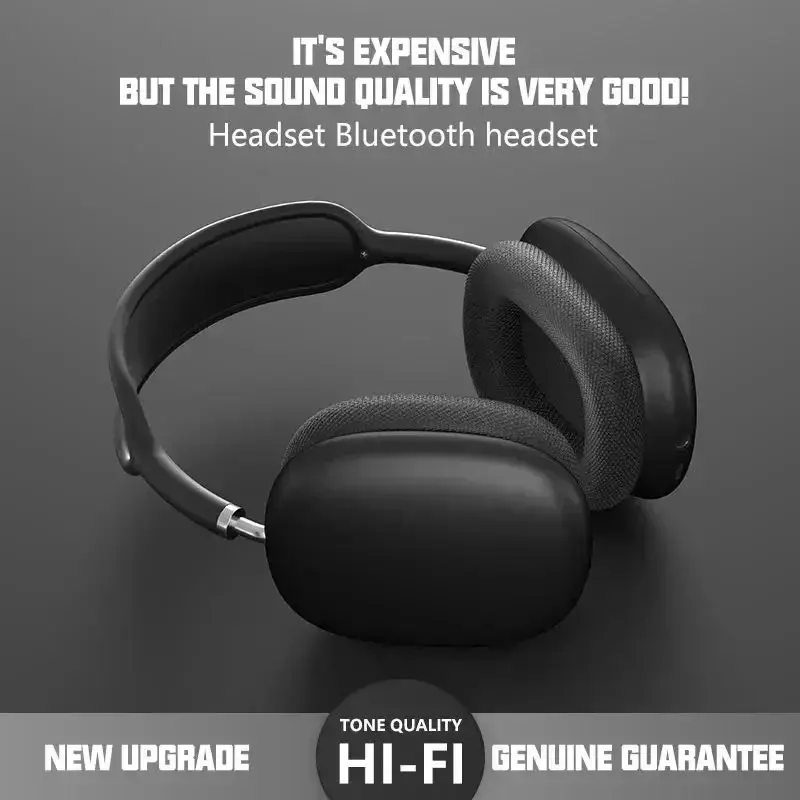 2025 P9 Pro Max ANC Headphones, Wireless Bluetooth 5.4 Over-Ear, Studio Sound for Music/Photography, Retro Vintage Design