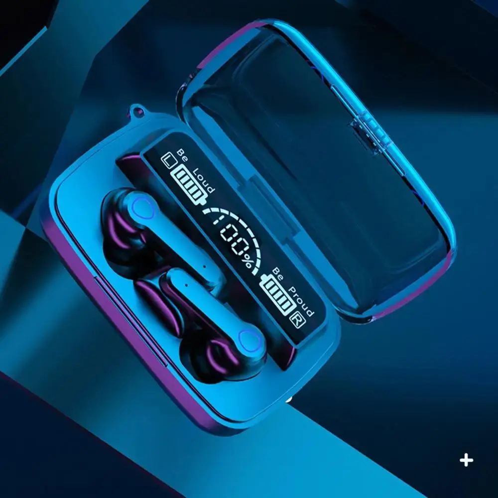 M19 headset TWS Earphone Intelligente Touch Control Wireless Bluetooth-compatible Headphones Waterproof LED Display With Mic