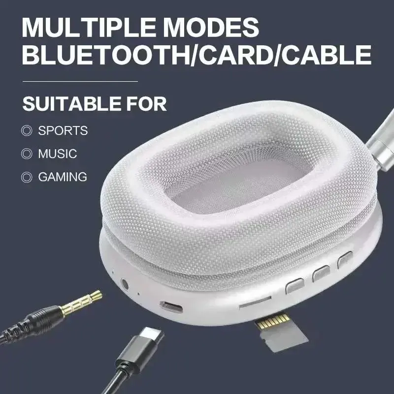 2025 P9 Pro Max ANC Headphones, Wireless Bluetooth 5.4 Over-Ear, Studio Sound for Music/Photography, Retro Vintage Design