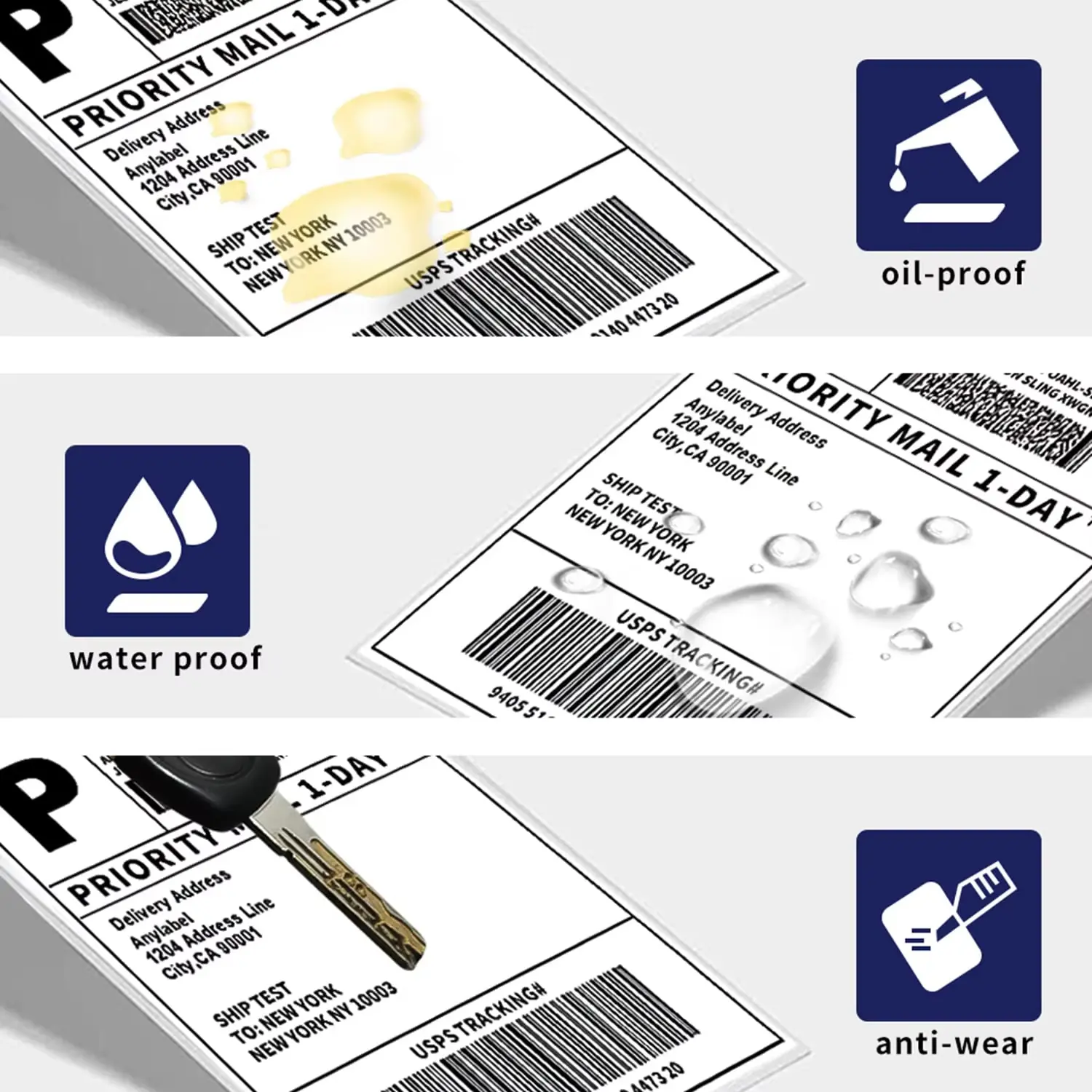 4X6 Direct Thermal Labels Paper 100x150mm 100/500PCS For Shipping Labels DHL UPS Express LOGO Barcode For 9220/9210/246S/D200M