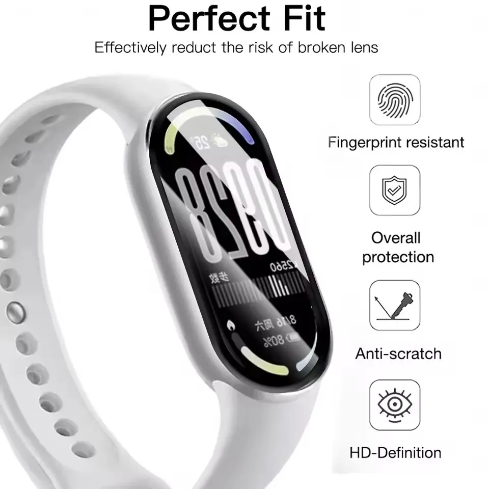 1-5PCS Flexible Screen Protectors for Xiaomi Miband 10 Smartwatch Films HD Clear Anti-scratch Protective Cover for Mi Band 10