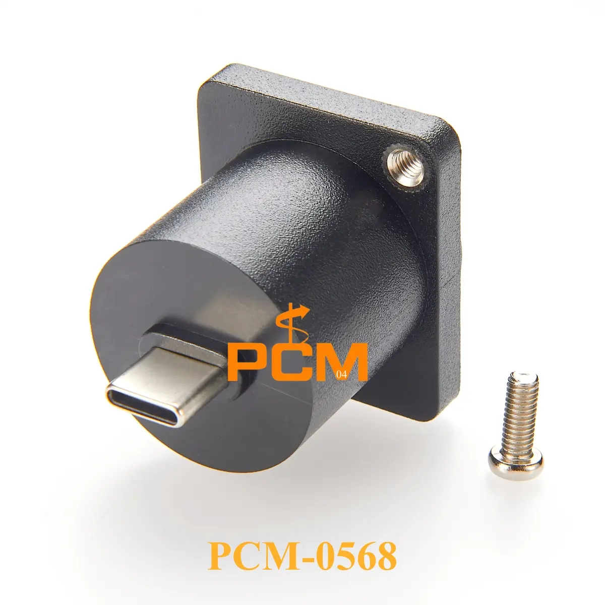 Panel mount Type-C male to female chassis mount connector for bulkhead XLR format and cabinet mount USB 3.1 10 Gbps adapter，1pc