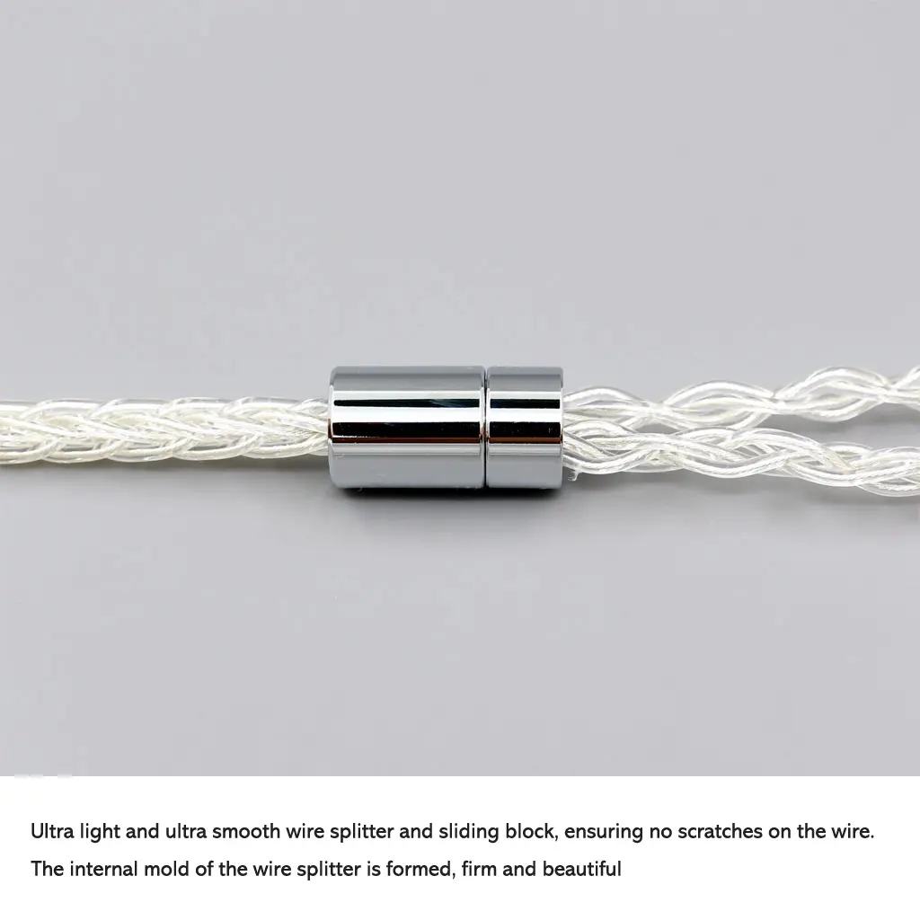 8 Core 99% 7n Pure Silver Palladium Earphone Cable For Sennheiser IE200 IE300 IE900 IE600 LN008397