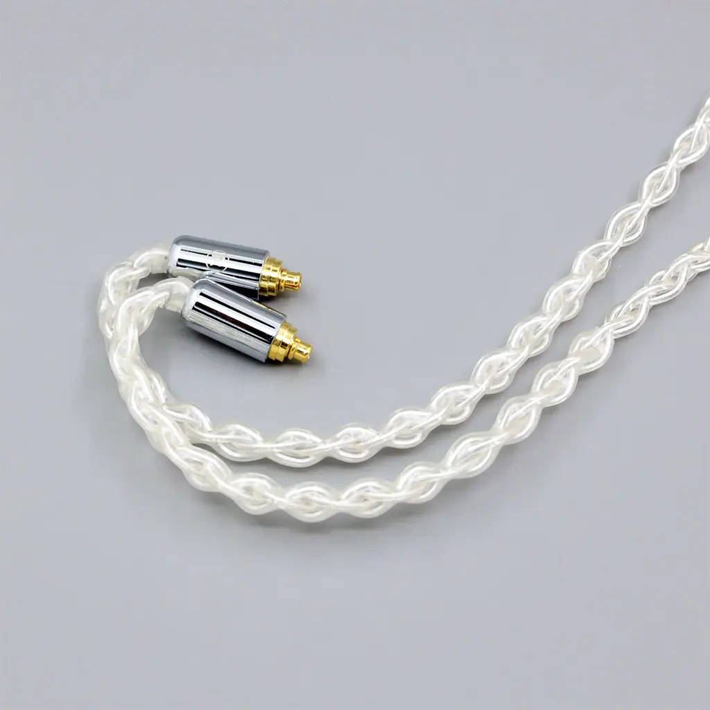 8 Core 99% 7n Pure Silver Palladium Earphone Cable For Sennheiser IE200 IE300 IE900 IE600 LN008397