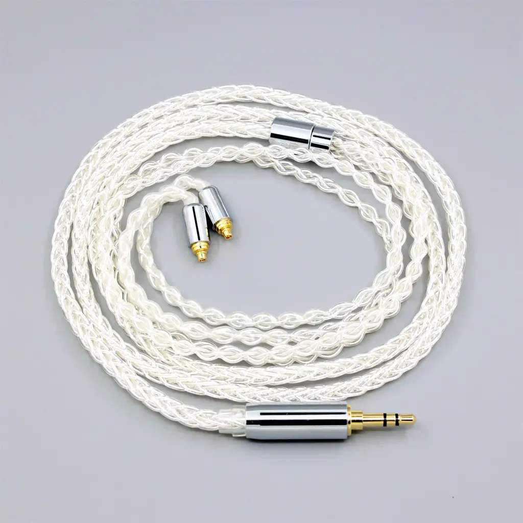 8 Core 99% 7n Pure Silver Palladium Earphone Cable For Sennheiser IE200 IE300 IE900 IE600 LN008397