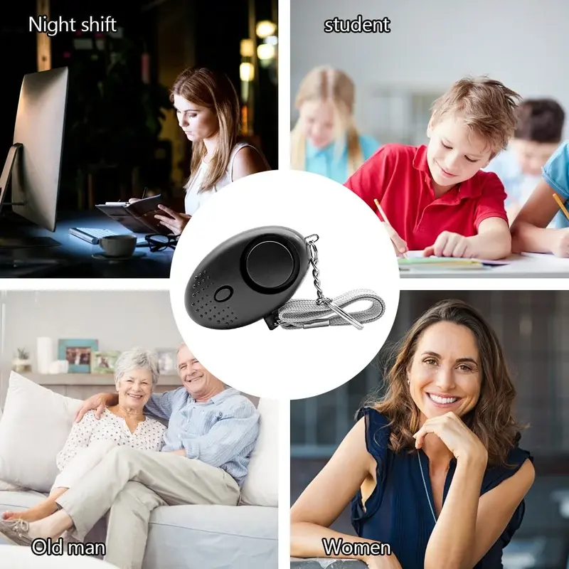 130db Protect Alert Personal Defense Siren Anti-attack Security for Children Girl Older Women Carrying Loud Emergency Alarm