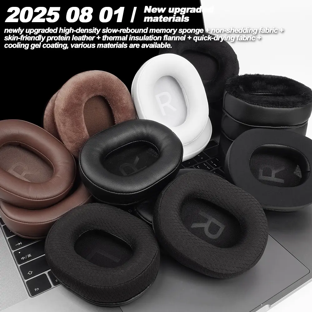 Replacement for Audio-Technica ATH-MSR7b M10X/M20X/M30X/M40X/M50X/PRO5v/SX1a/10X8cm 100X80mm Ear Pads Earphone Cushions