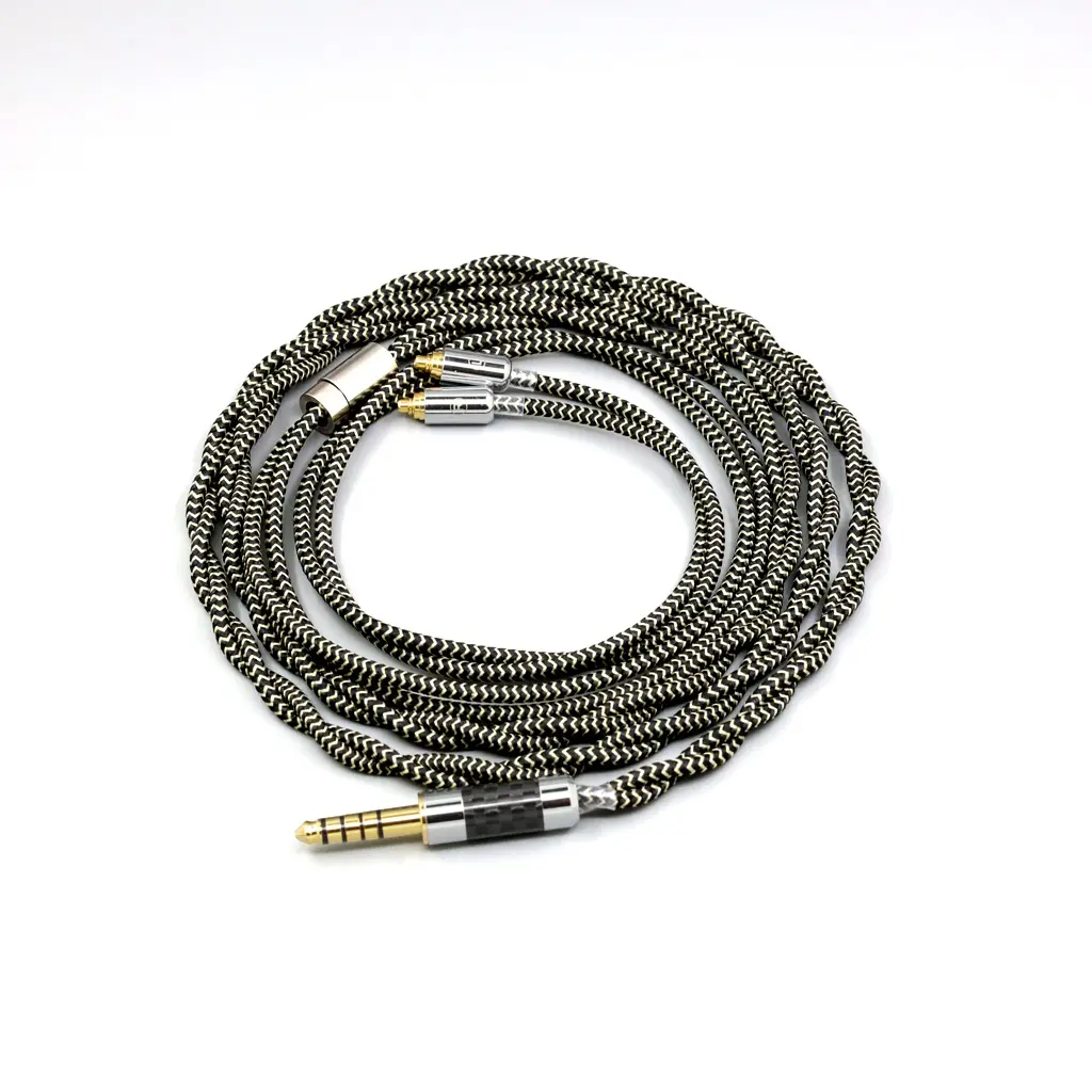 Shield Braided Sleeve 2 Core 2.8mm Litz OFC Earphone DIY Cable For AKG N40 N30 N5005 MMCX 8066
