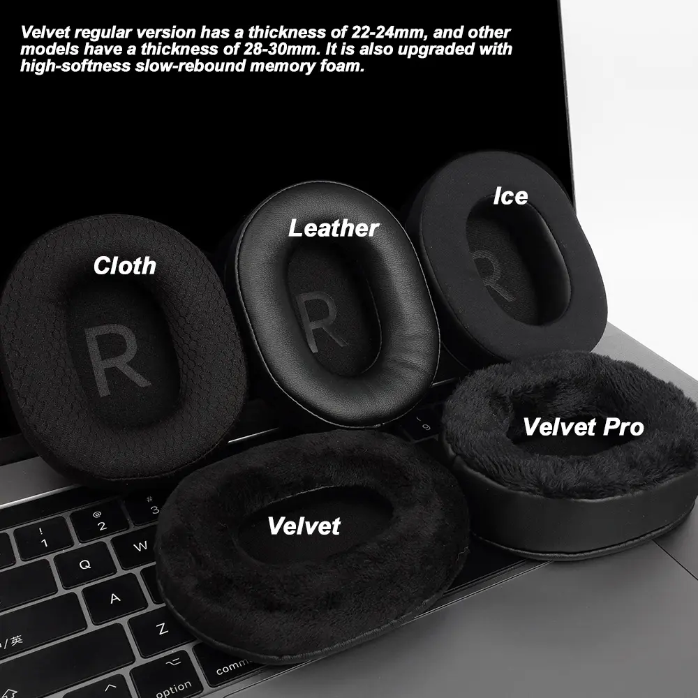 Replacement for Audio-Technica ATH-MSR7b M10X/M20X/M30X/M40X/M50X/PRO5v/SX1a/10X8cm 100X80mm Ear Pads Earphone Cushions