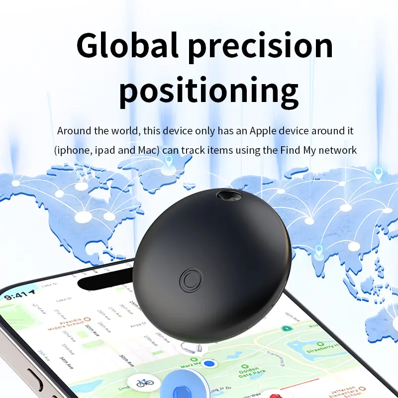 Mini GPS Tracker For Apple iOS System Find My APP air tag Child Finder Pet bike Bag Loss Tracker Smart Wireless Charging ﻿