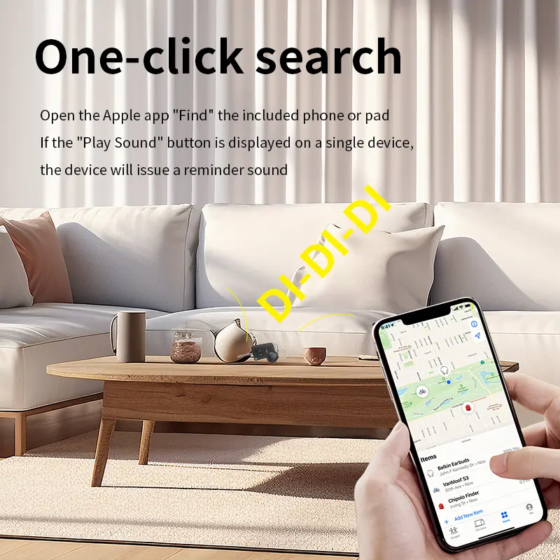Mini GPS Tracker For Apple iOS System Find My APP air tag Child Finder Pet bike Bag Loss Tracker Smart Wireless Charging ﻿
