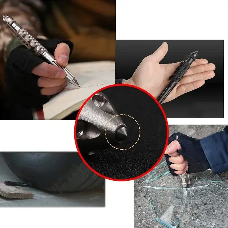 New Metal Military Tactical Pen Self Defense Pen for School Student Office Survival Emergency Glass Breaker EDC Supplies Outdoor