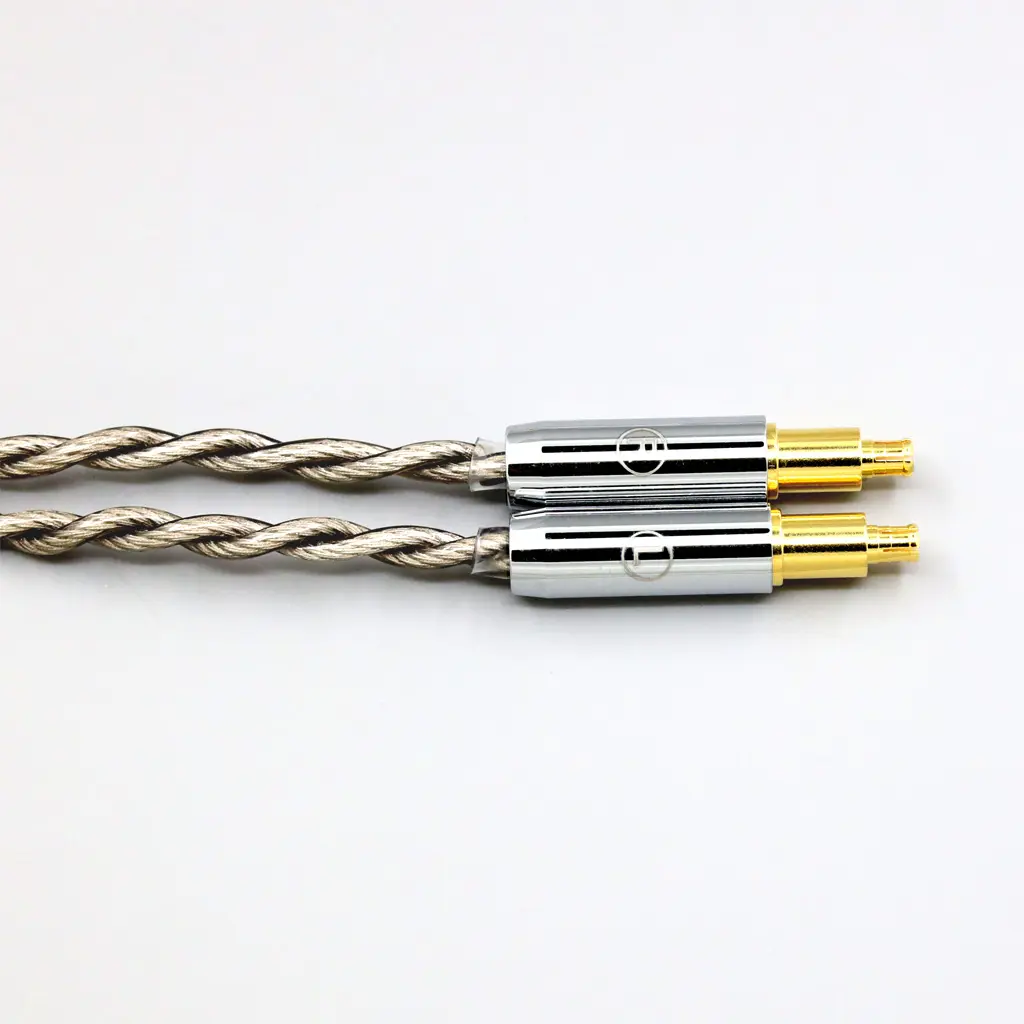 99% Pure Silver + Graphene Silver Plated Shield Earphone Cable For Audio Technica ATH-ADX5000 MSR7b 770H 990H A2DC LN007927